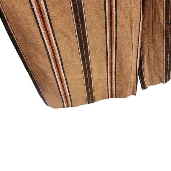 Worthington Trouser Pants 4  Striped High Waisted Wide Leg Dressy Work Teacher - Picture 4 of 6